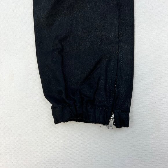 Paige Womens Maysie Jogger Jeans Zip Ankle Black Size 27 Waist - Picture 4 of 8